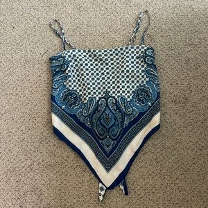 Shein scarf tank (adjustable straps and tie)